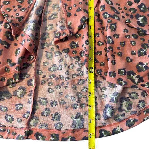 Comfort Code By Cuddl Duds Sz S Multicolor Animal Print Open Front Cardigan EUC - Picture 4 of 11